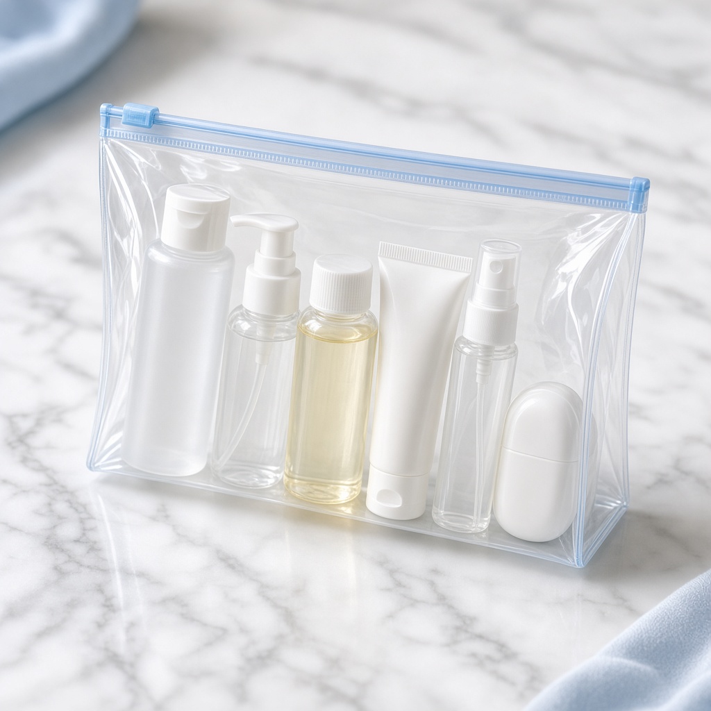 Clear 3-1-1 Quart Pouches